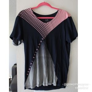 Armani Exchange men's graphic v-neck tee